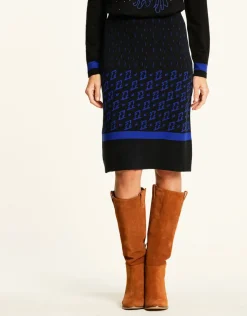 Best Jupe maille jacquard bleu Jupes|Robes & Jupes