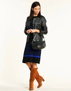 Best Jupe maille jacquard bleu Jupes|Robes & Jupes