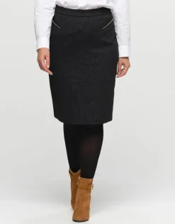 Sale Jupe milano noire et gris Jupes|Robes & Jupes