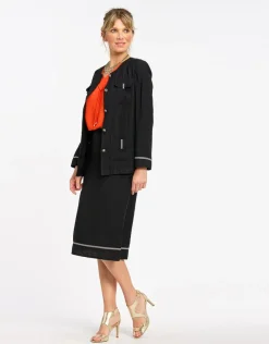 Online Jupe noire droite chic Jupes|Robes & Jupes