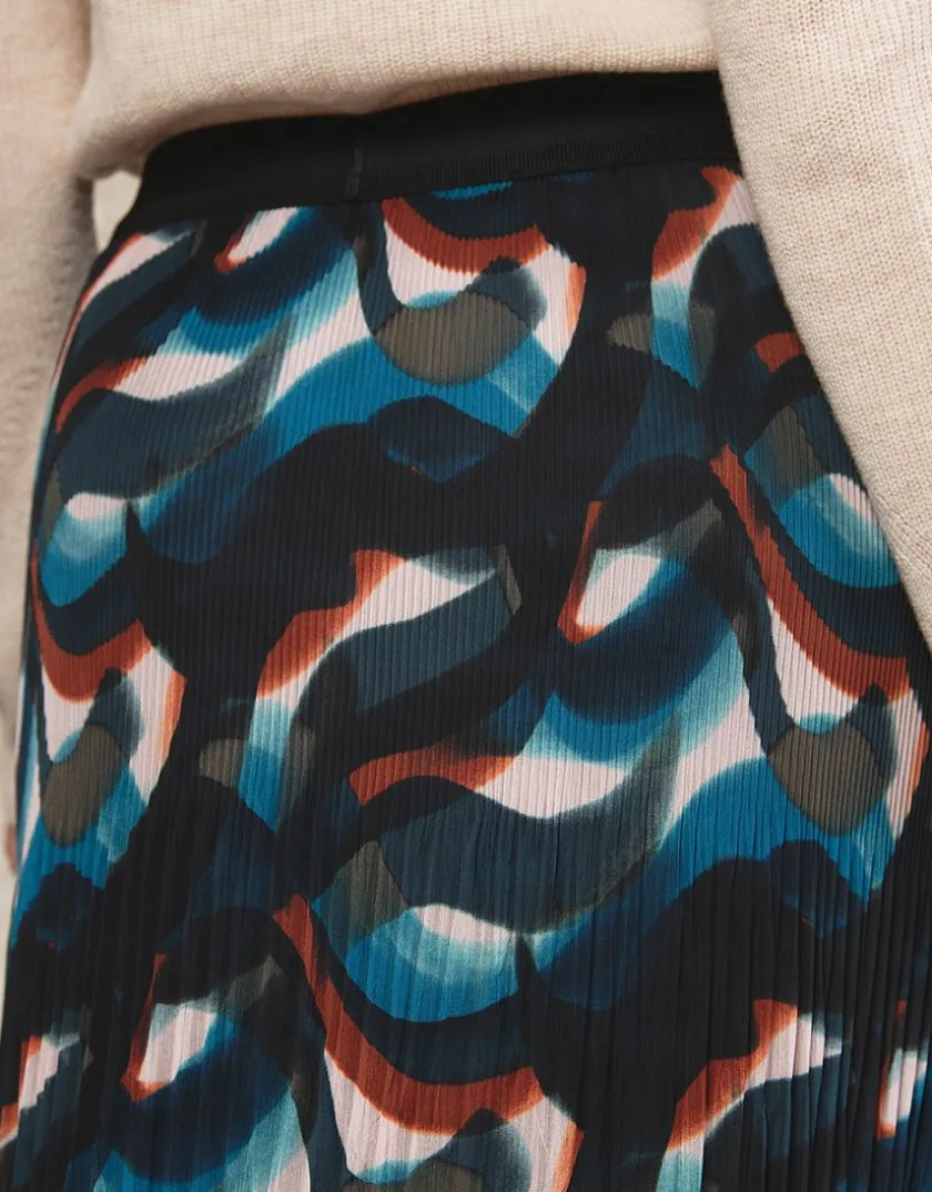 New Jupe plissée motif Jupes|Robes & Jupes