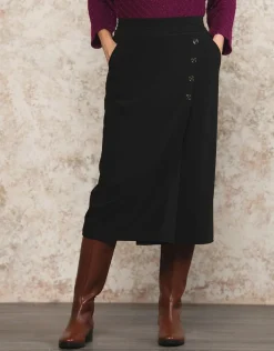 Sale Jupe portefeuille noir Jupes|Robes & Jupes