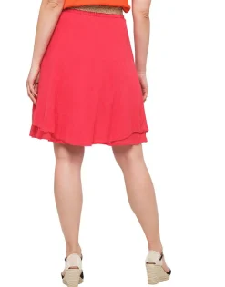 Outlet Jupe rouge coton Jupes|Robes & Jupes