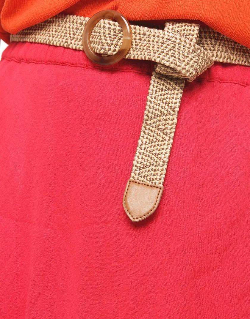 Outlet Jupe rouge coton Jupes|Robes & Jupes