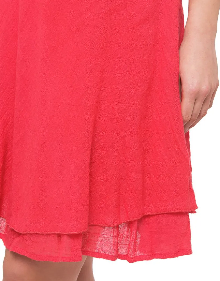 Outlet Jupe rouge coton Jupes|Robes & Jupes
