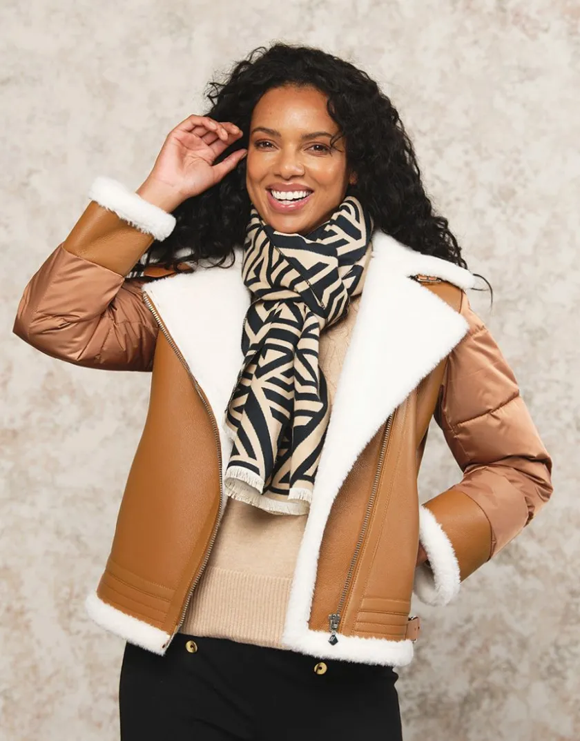 Hot Manteau camel effet peau Manteaux|Parkas