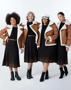 Hot Manteau camel effet peau Manteaux|Parkas