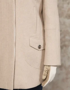 Fashion Manteau chic laine beige Manteaux|Parkas