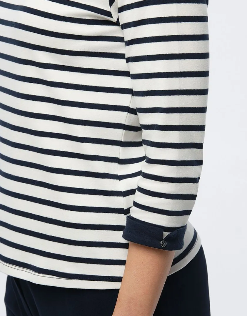 Clearance Marinière en coton T-shirts|Hauts