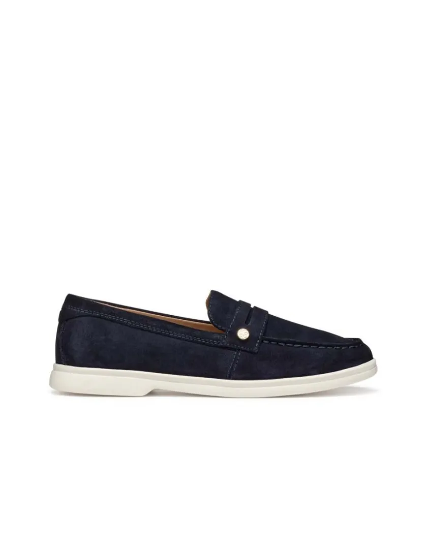 Hot Mocassin daim marine GEOX Mocassins