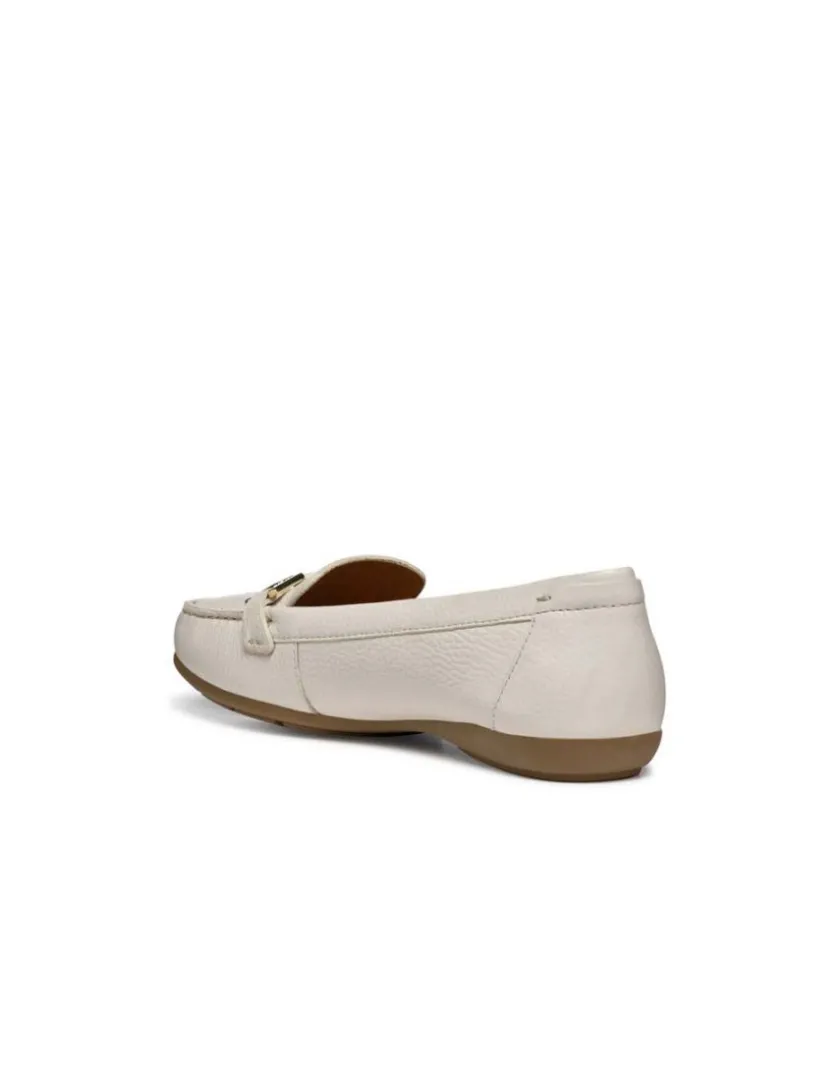 Hot Mocassin léger cuir blanc GEOX Mocassins