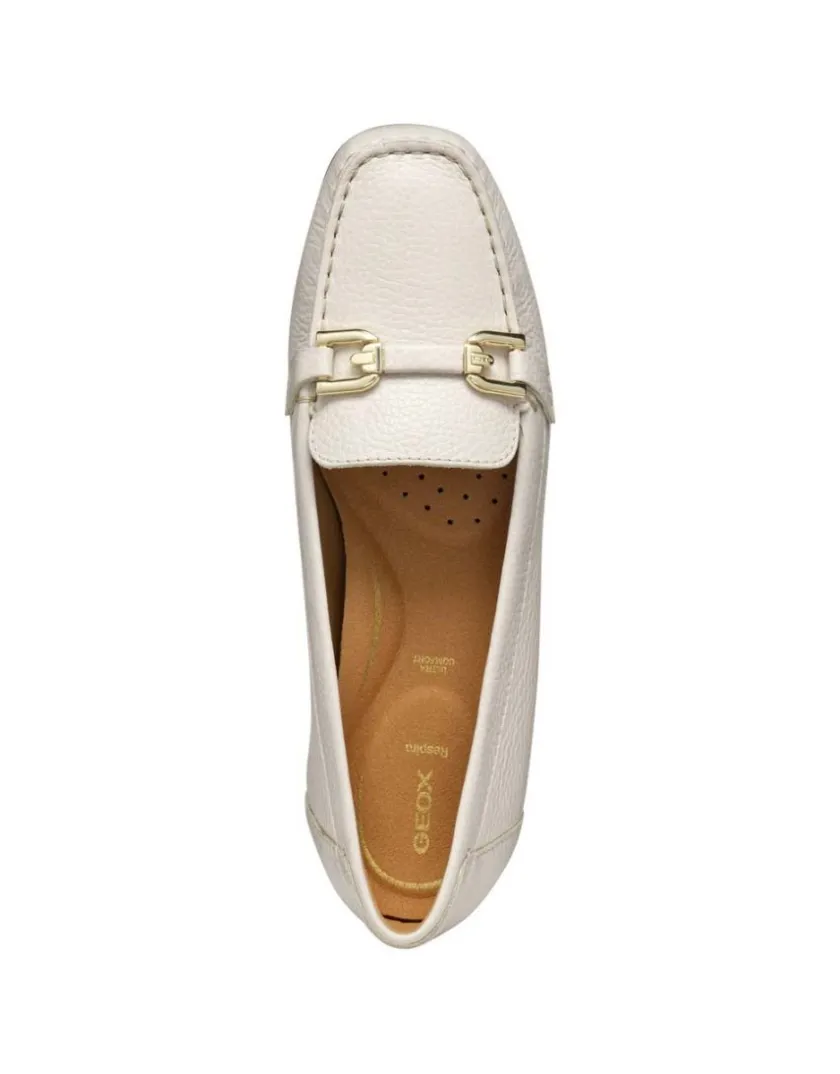 Hot Mocassin léger cuir blanc GEOX Mocassins