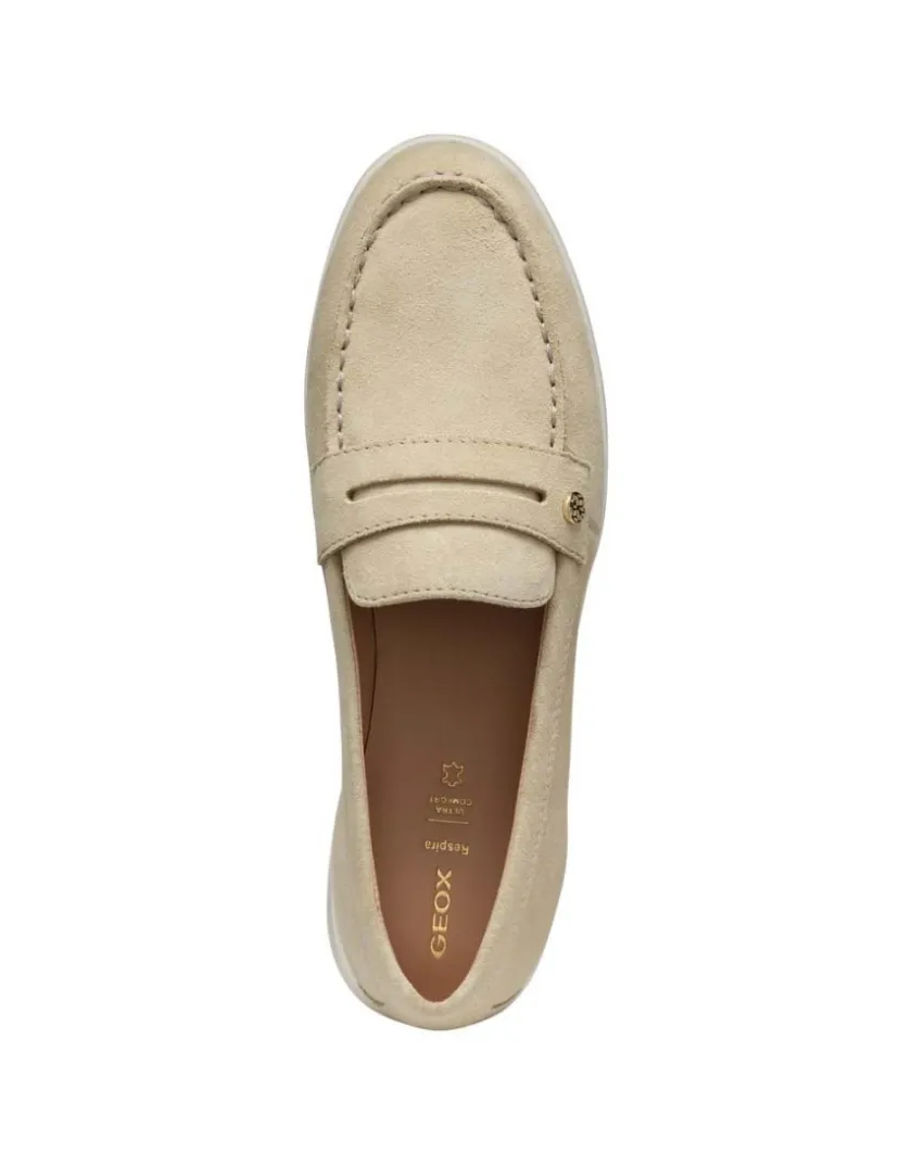Online Mocassin léger daim beige GEOX Mocassins