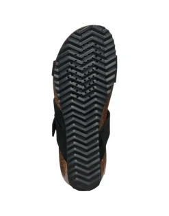 Fashion Mules hautes cuir noir GEOX Sandales