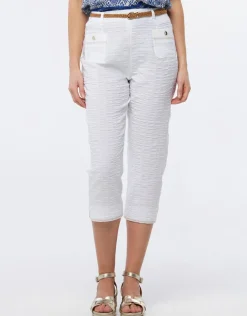 Online Pantacourt coton blanc Pantacourts|Pantalons