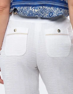 Online Pantacourt coton blanc Pantacourts|Pantalons