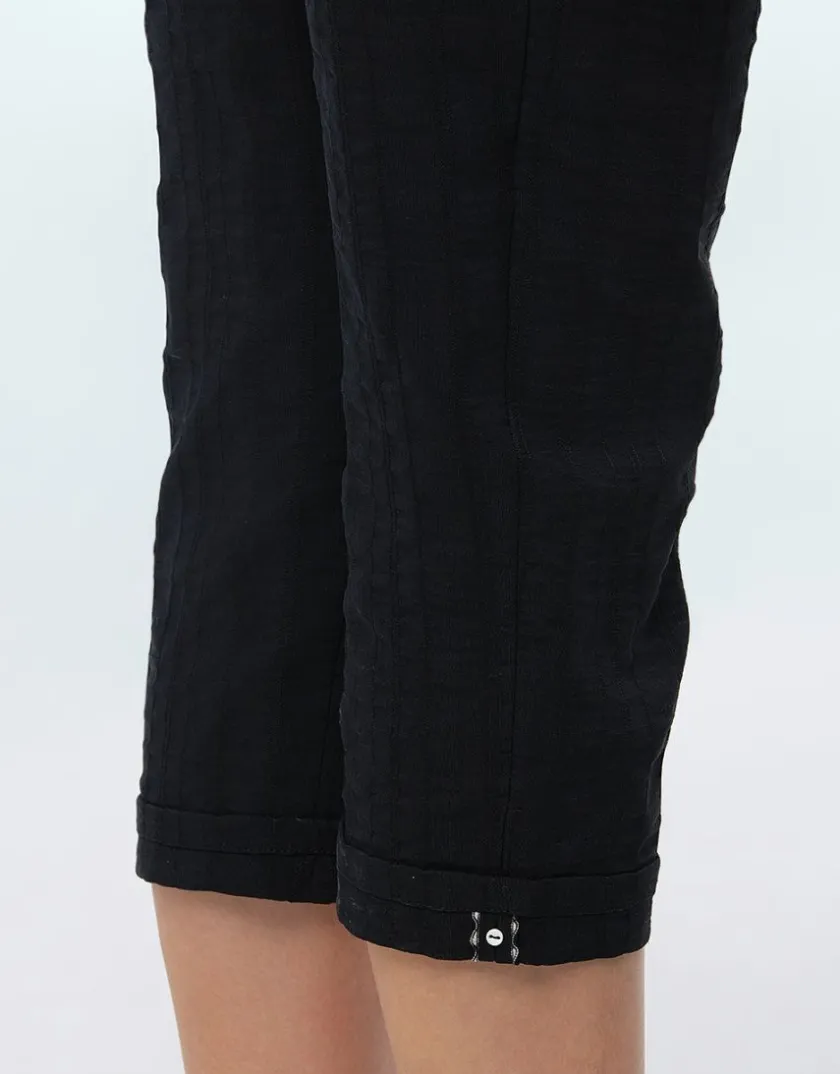 Discount Pantacourt coton noir Pantacourts|Pantalons
