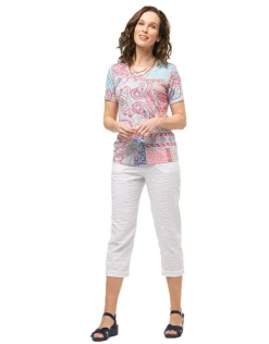 Fashion Pantacourt droit blanc Pantacourts