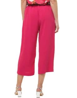 Outlet Pantacourt fluide rose Pantacourts