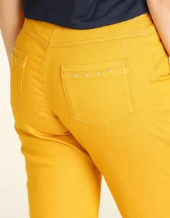 Discount Pantacourt jegging jaune Pantacourts