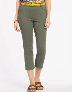 Best Pantacourt kaki stretch Pantacourts|Pantalons