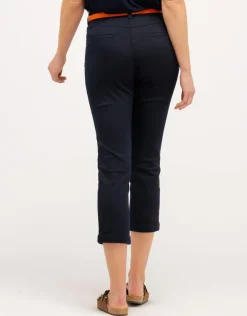 Outlet Pantacourt marine chic Pantacourts|Pantalons