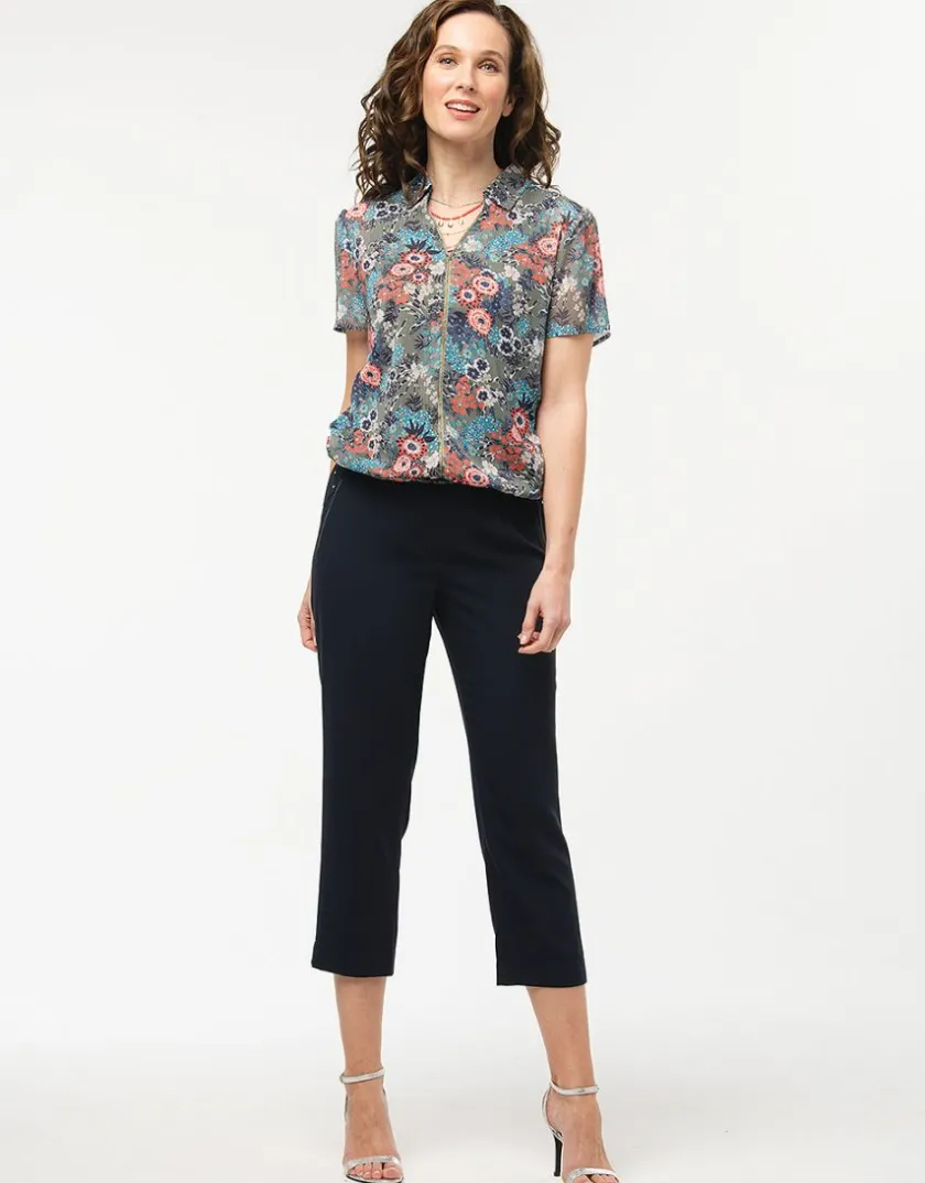Discount Pantacourt marine droit Pantacourts