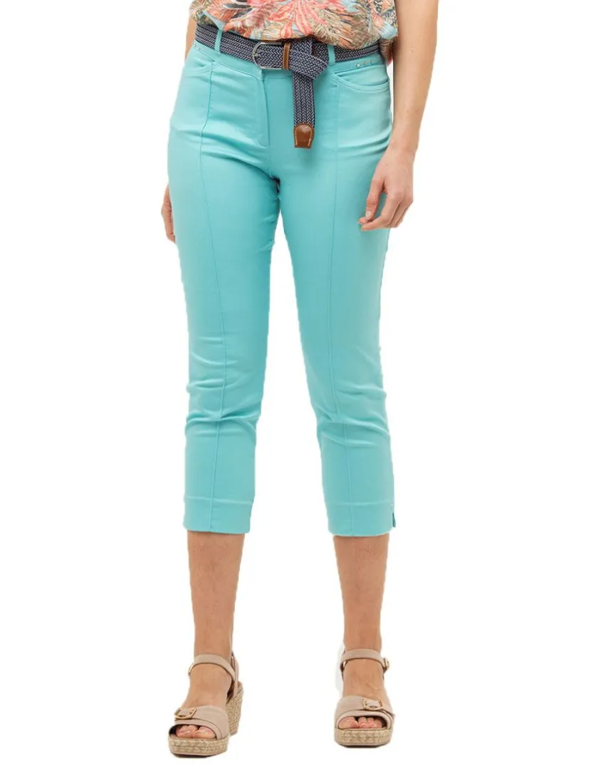 Online Pantacourt vert jade Pantacourts