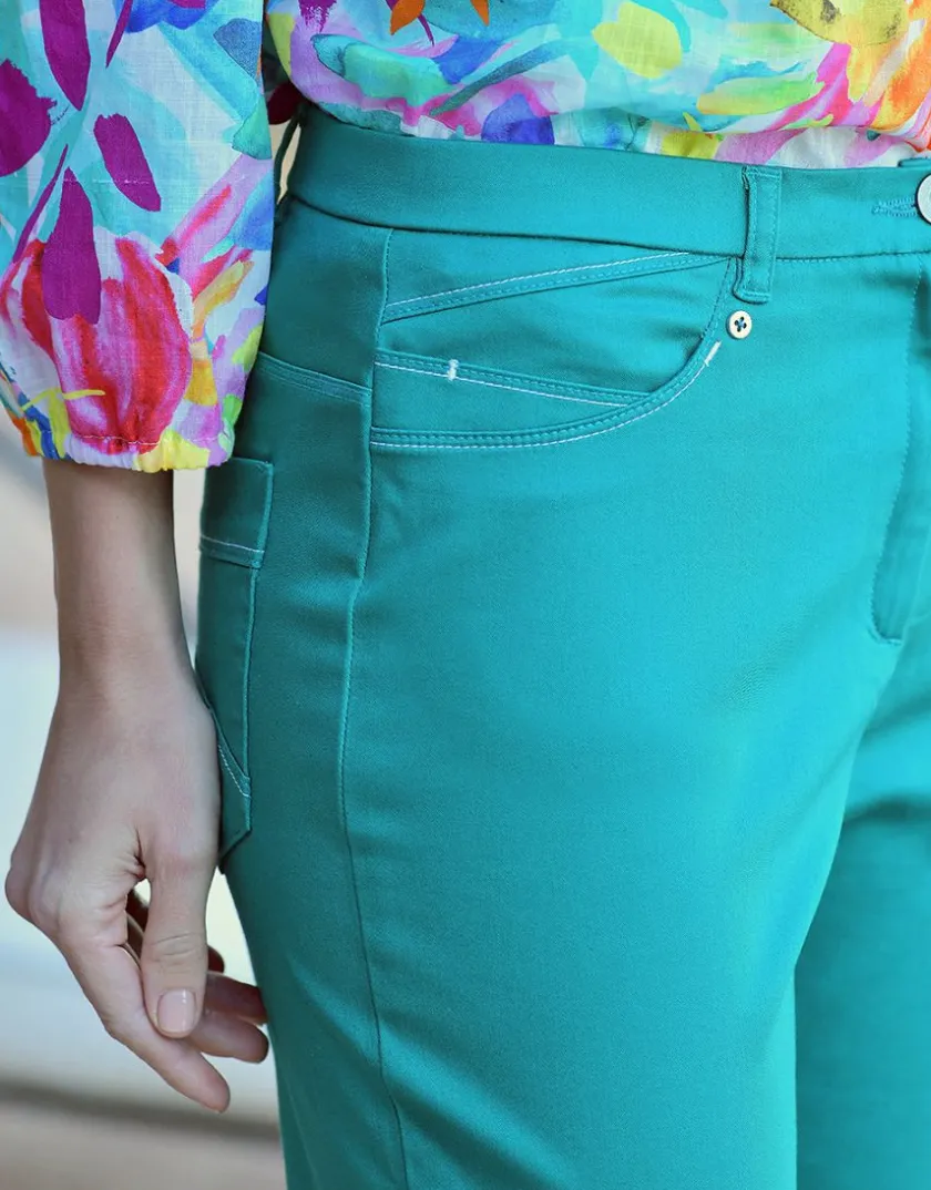 Fashion Pantacourt ville vert Pantacourts