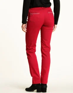 Clearance Pantalon 5 poches rouge Ajustés|Pantalons