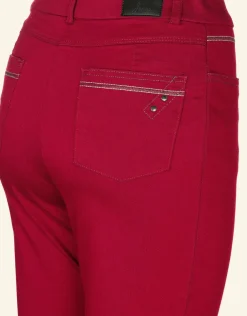 Clearance Pantalon 5 poches rouge Ajustés|Pantalons