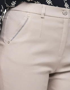 Outlet Pantalon beige imprimé Ajustés|Pantalons