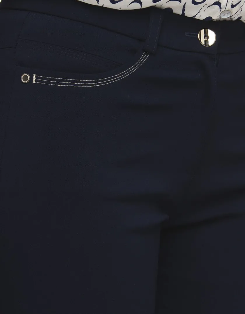 Best Pantalon bleu marine 7/8e Slims|Pantalons