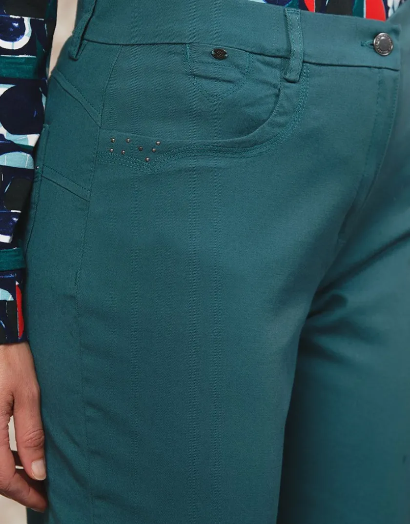New Pantalon bleu 7/8ème Ajustés|Pantalons
