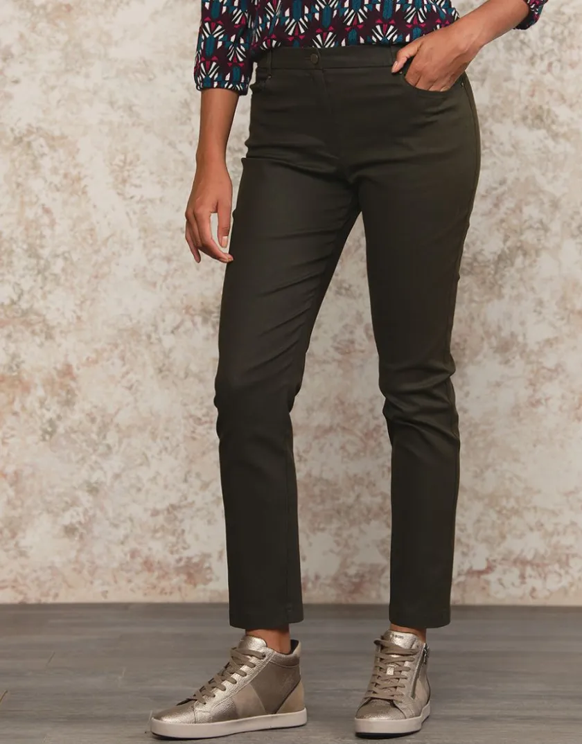 New Pantalon brun slim coton Slims|Pantalons