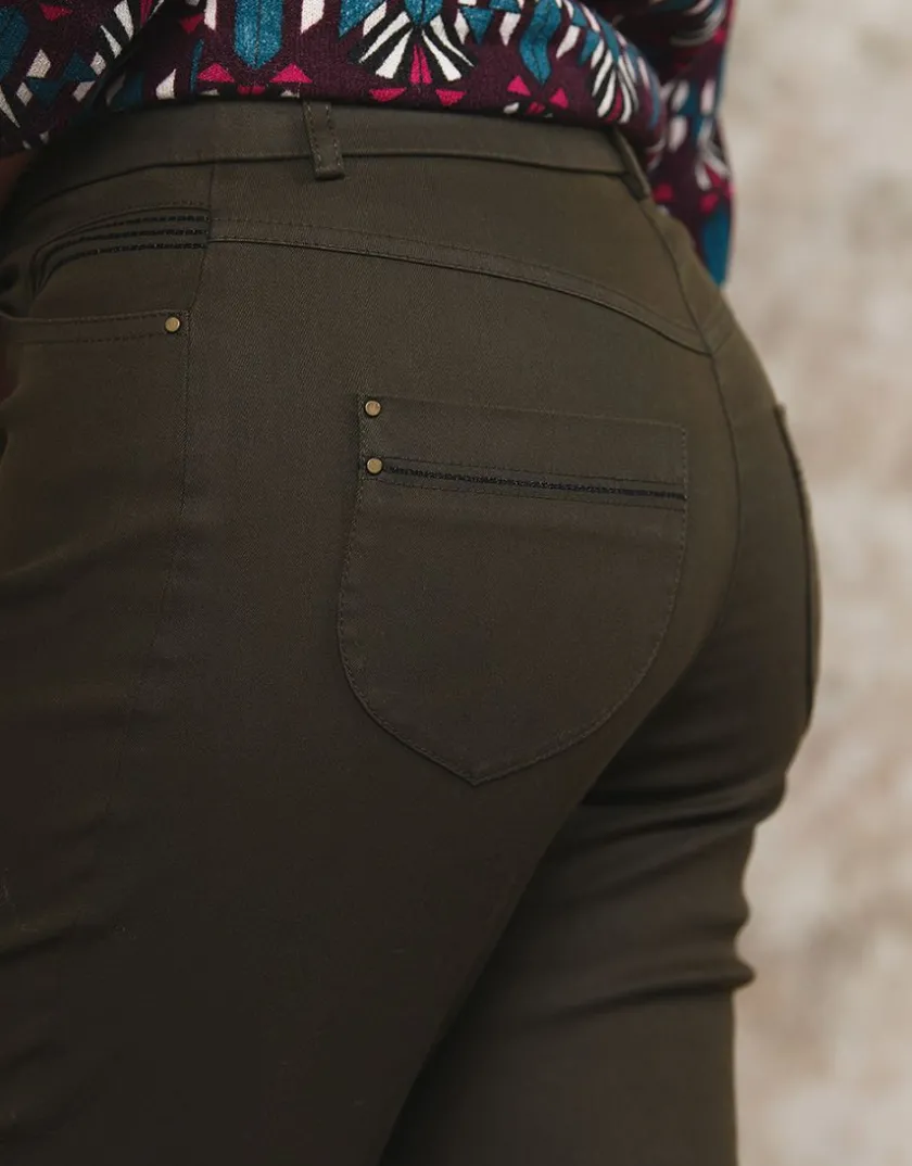 New Pantalon brun slim coton Slims|Pantalons