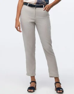 Outlet Pantalon chic beige Droits|Pantalons