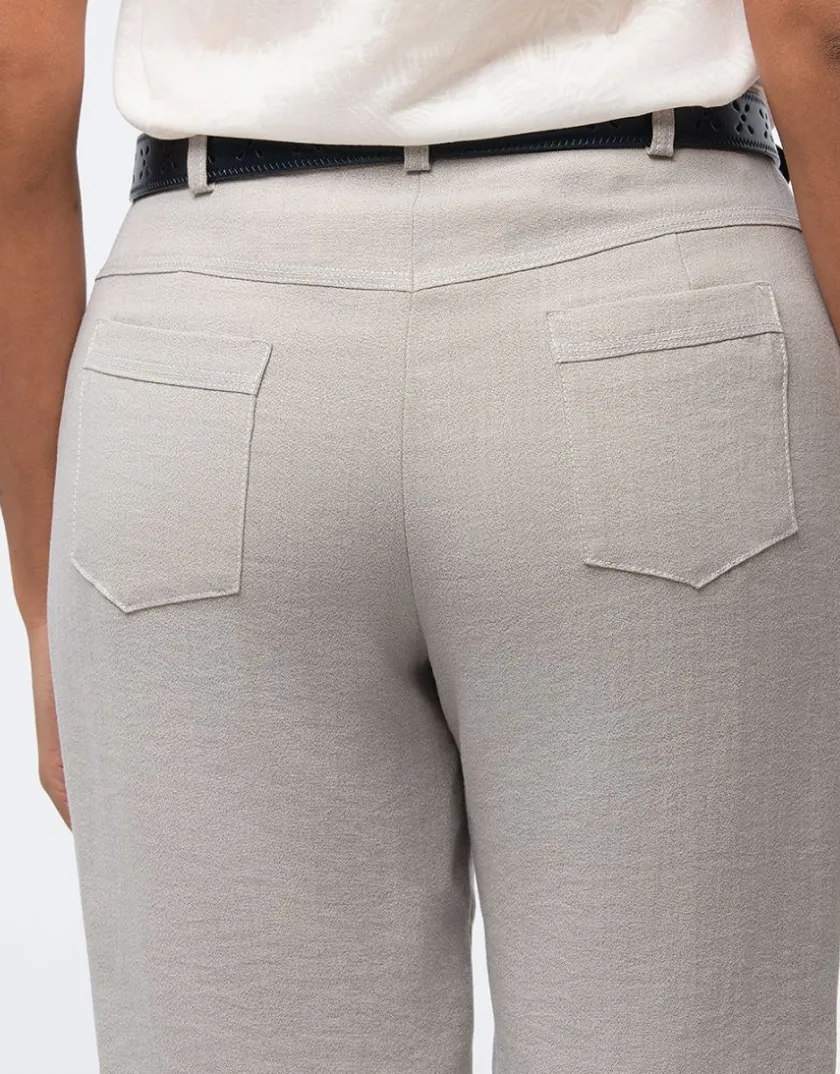 Outlet Pantalon chic beige Droits|Pantalons