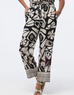 New Pantalon chic beige motif Pantalons