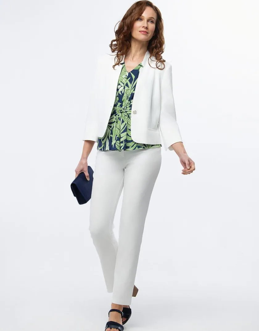 Clearance Pantalon chic écru Droits|Pantalons