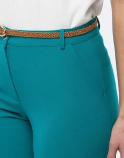 New Pantalon chic émeraude Droits|Pantalons