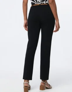 Online Pantalon chic noir Droits|Pantalons