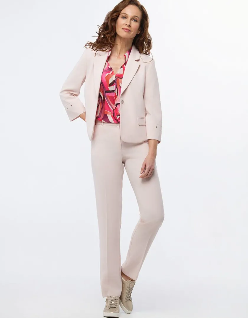 Online Pantalon chic rose clair Droits|Pantalons