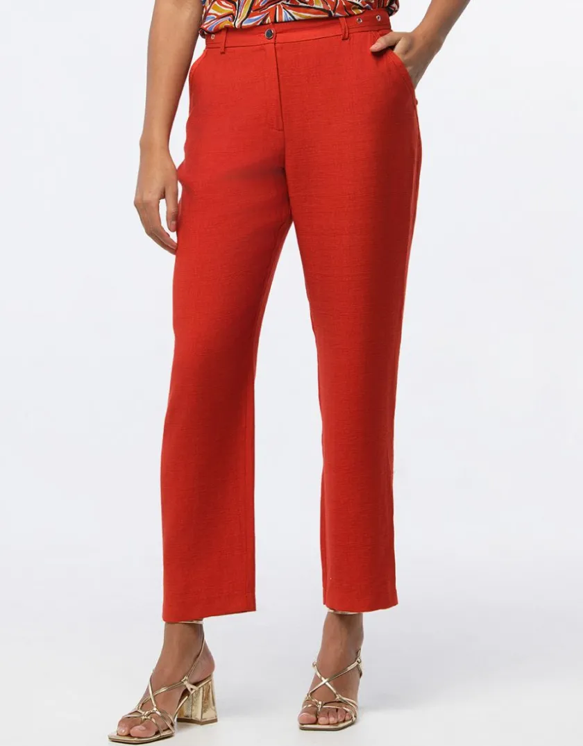 New Pantalon chic terracotta Droits|Pantalons