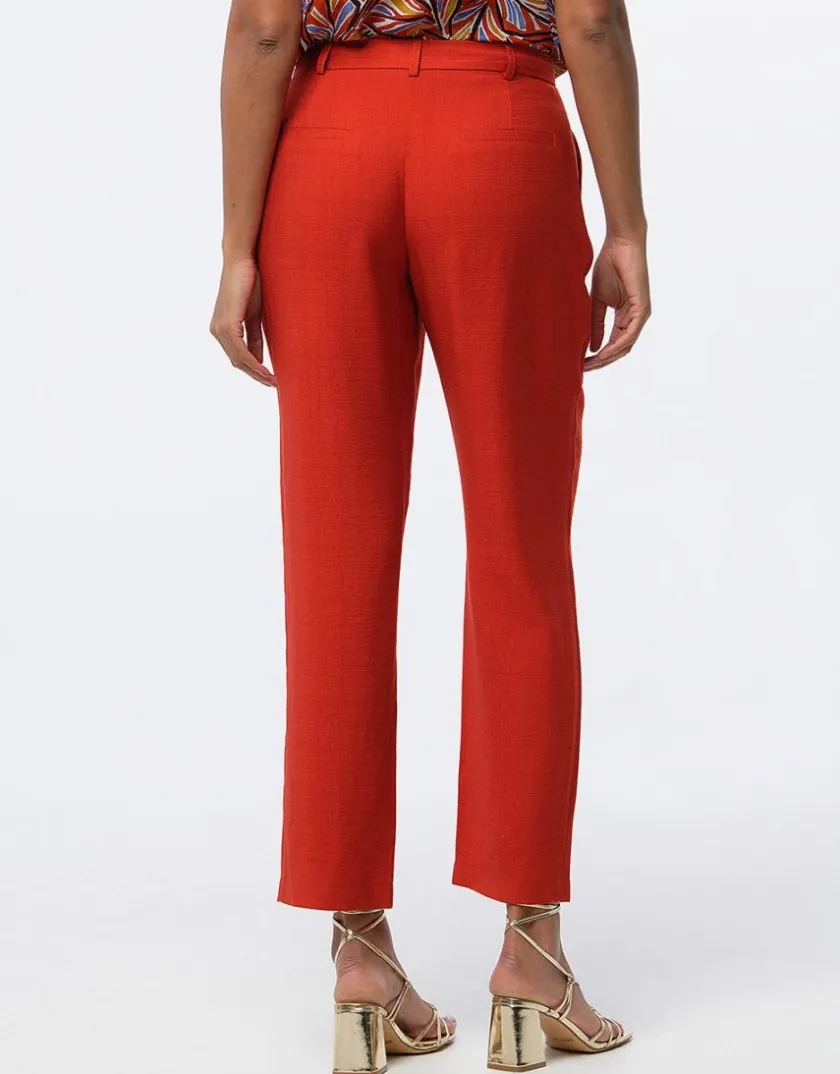 New Pantalon chic terracotta Droits|Pantalons