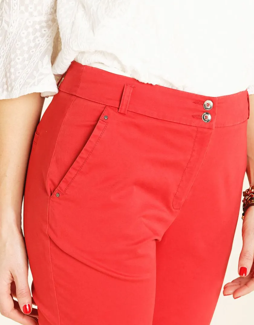 New Pantalon chino stretch Droits