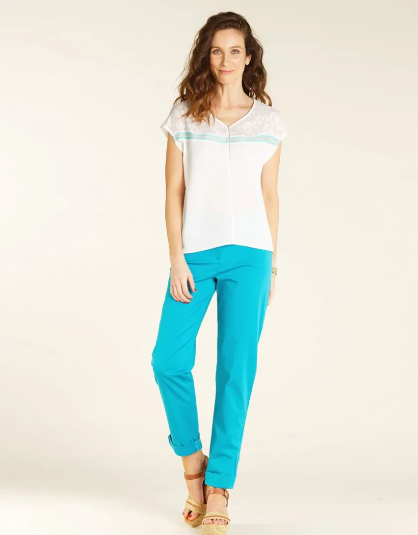 Sale Pantalon chino stretch Droits|Pantalons