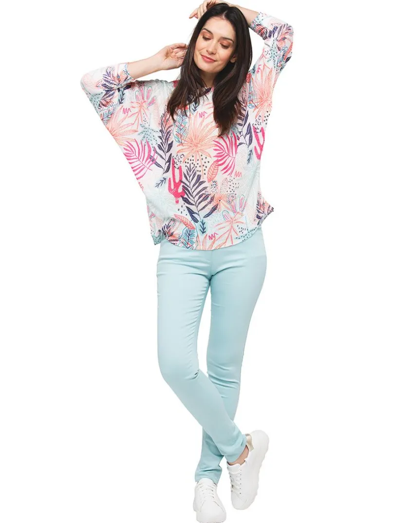 Online Pantalon coton bleu Slims|Pantalons