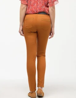Sale Pantalon coton orangé Slims|Pantalons