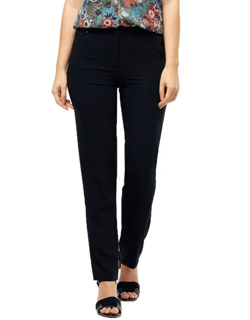 Discount Pantalon droit marine Droits|Pantalons